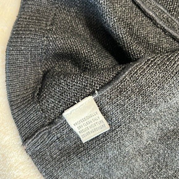 St. John Collection Knit Blazer Gray with Gold Accents Size 10 - Picture 11 of 11